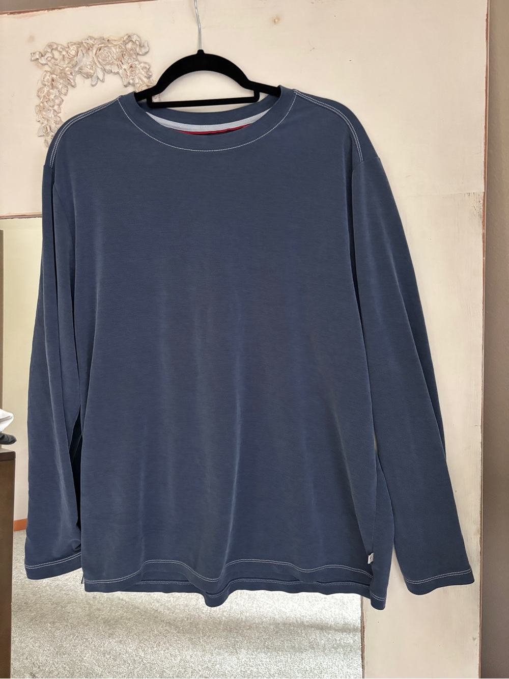 Tommy Bahama Tobago Bay Contrast Stitch Crewneck Sweatshirt Blue XL